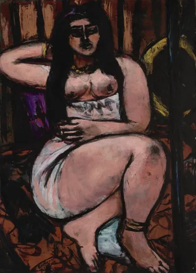Reclining Nude Sharply Foreshortened