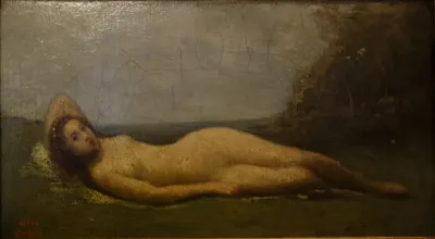 Reclining nymph