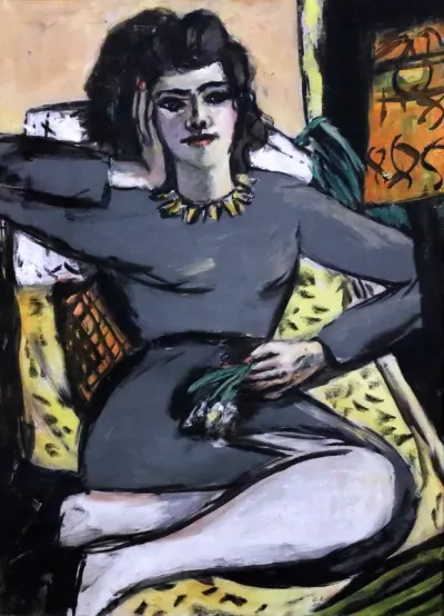 Reclining Woman with Pinks