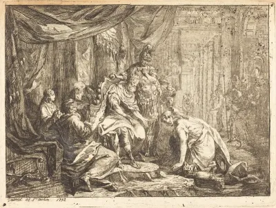 Reconciliation of Absalom and David (Réconciliation d'Absalom et de David)