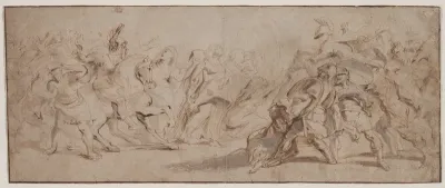 Reconciliation of the Romans and the Sabines (recto)