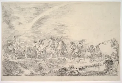Recruits Going to Join the Regiment