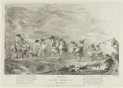 Recruits Going to Join the Regiment