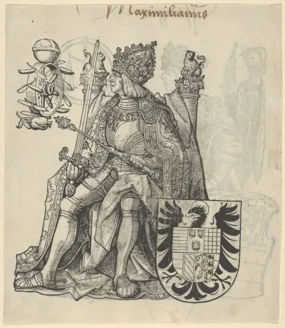 Recto of a Sheet with Maximilian, from "The Genealogy of Emperor Maximilian I"