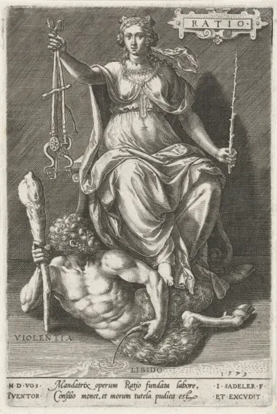 Rede (Ratio) overwint Violentia (Violentia)