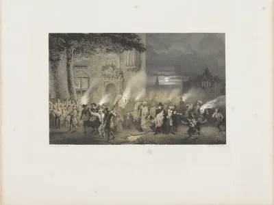 Rederijkersoptocht met de barmhartige Samaritaan