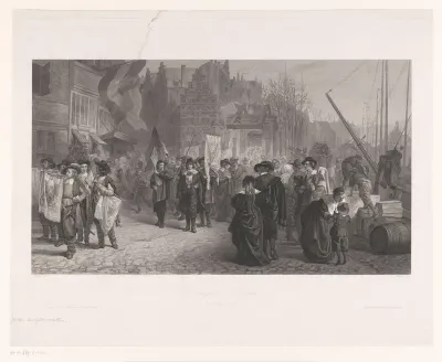 Rederijkersoptocht te Rotterdam, 1658