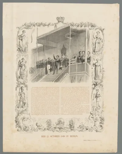 Redevoering van Frederik Willem IV te Berlijn
