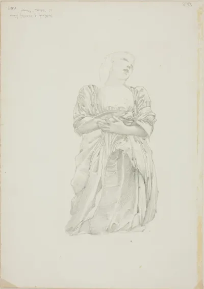 Reflection of Kneeling Female Figure, study for The Mirror of Venus