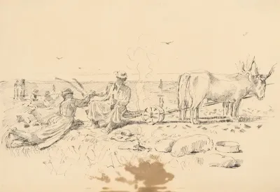 Refreshment during Ploughing
