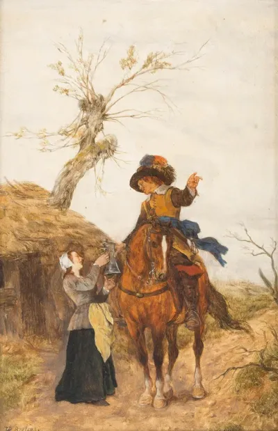 Refreshment while on horseback