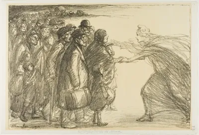 Refugees from the Meuse