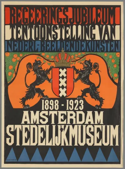 Regeeringsjubileum 1898-1923. Tentoonstelling van beeldende kunsten. Amsterdam Stedelijk Museum.