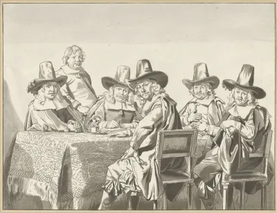 Regenten van het weeshuis te Haarlem
