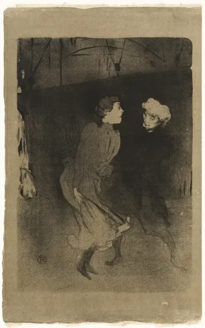 Rehearsal at the Folies-Bergère—Emilenne D'Alençon and Mariquita