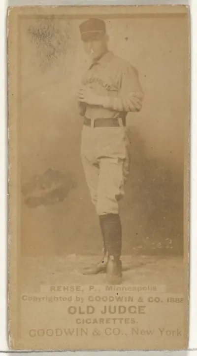 Rehse, Pitcher, Minneapolis, from the Old Judge series (N172) for Old Judge Cigarettes