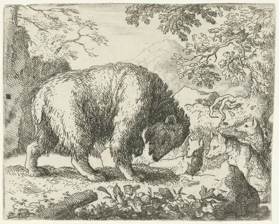 Reinaert de vos belooft Bruun de beer honing