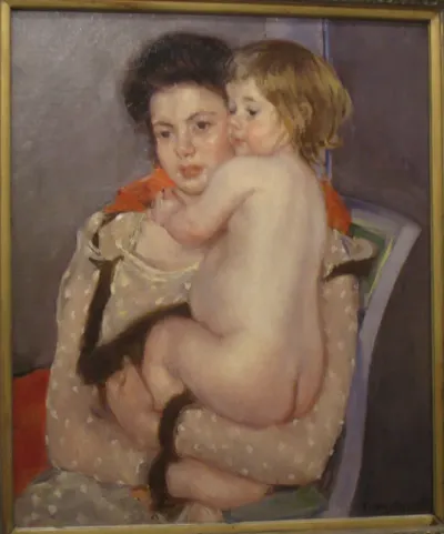Reine Lefebvre Holding a Nude Baby