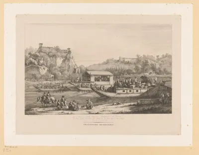 Reis van Pius VII over de Saône