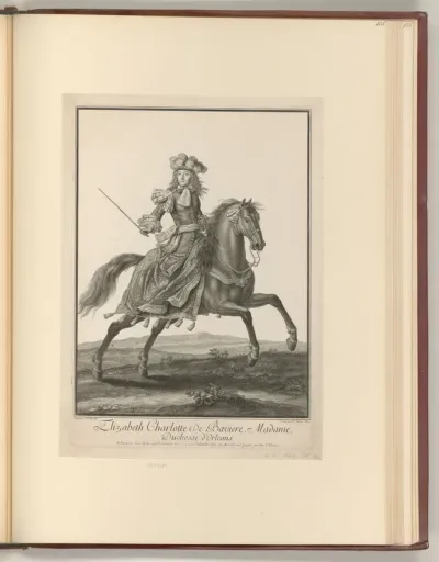Reiterporträt Liselotte von der Pfalz