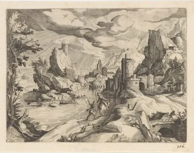 Reizigers langs de Campanische kust