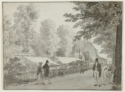 Relais, Avenue des Champs-Élysées, Paris (recto); Scene from the Life of Odysseus (verso)