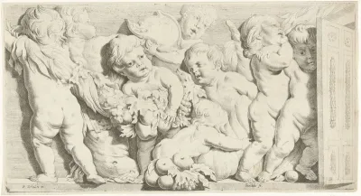 Reliëf met acht putti