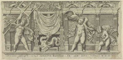 Reliëf met drie putti