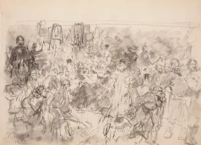 Religious Procession in the Kursk Governorate, sketch