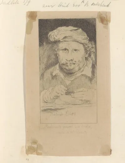 Rembrandt etsend