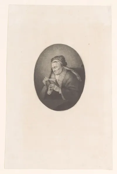 Rembrandts moeder lezend