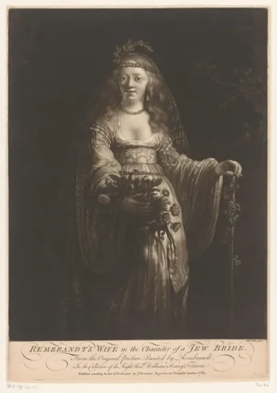 Rembrandts vrouw als Joodse bruid