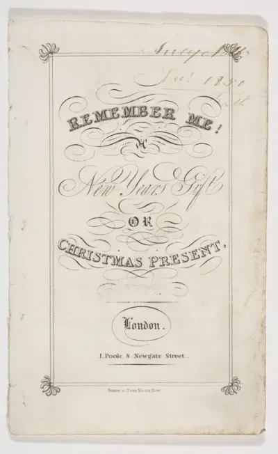 Remember Me! New Year's Gift or Christmas Present