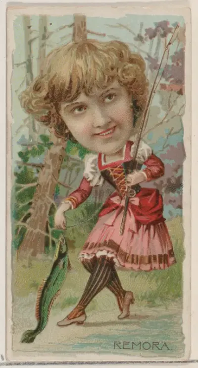 Remora, from the series Fishers and Fish (N74) for Duke brand cigarettes