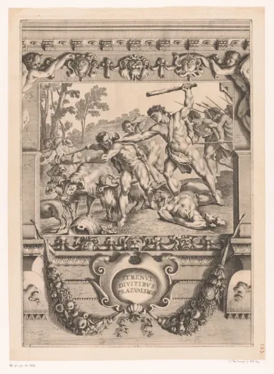 Remus bevecht de dieven die zijn kudde stelen