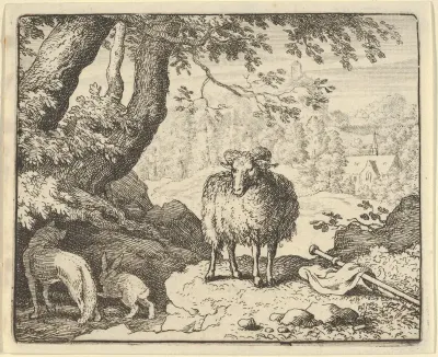 Renard Convinces the Rabbit to Enter His Burrow and Kills Him from Hendrick van Alcmar's Renard The Fox