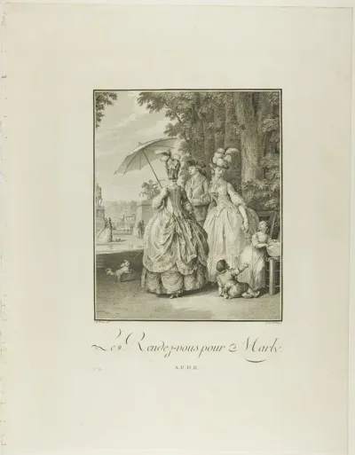 Rendezvous For Marly, from Monument du Costume Physique et Moral de la fin du Dix-huitième siècle