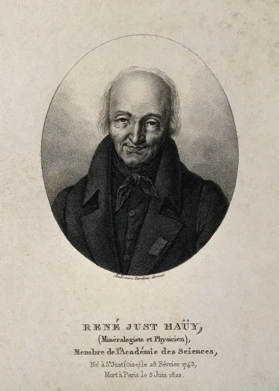 René Just Haüy. Stipple engraving by A. Tardieu