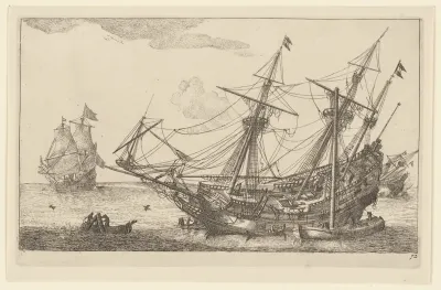 Reparaties aan de romp van een koopvaardijschip