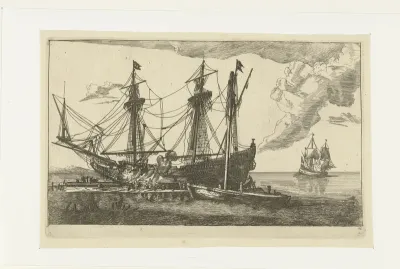 Reparaties aan de romp van een schip