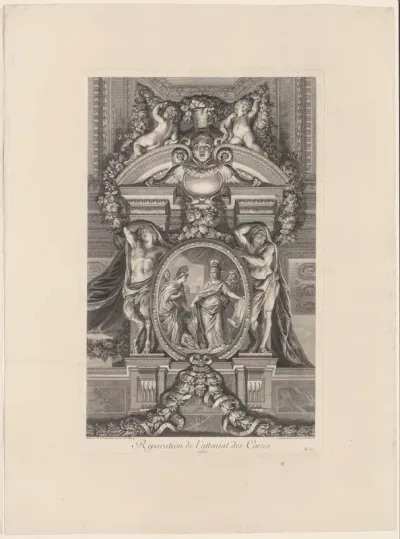 Réparation de l'attentat des Corses. 1666.