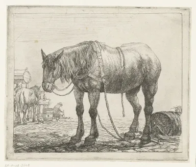 Reposing drafthorse