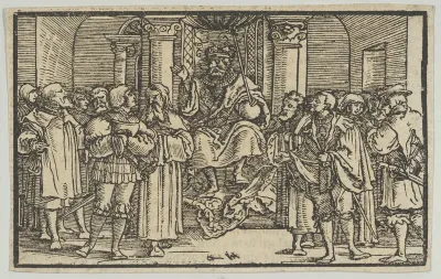 Representatives of Athens and Corinth at the Court of Archidamas, King of Sparta, from the History of the Peloponnesian War by Thucydides