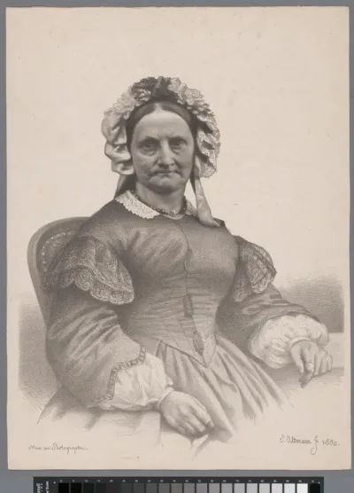 repro naar een fotoportret van een vrouw