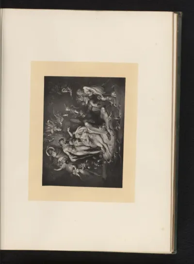 Reproductie van een gravure naar een schilderij van een scène uit A Midsummer Night's Dream