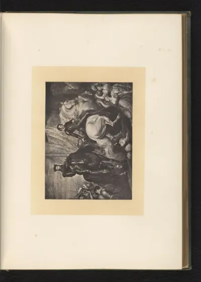 Reproductie van een gravure naar een schilderij van een scène uit King Richard the Second