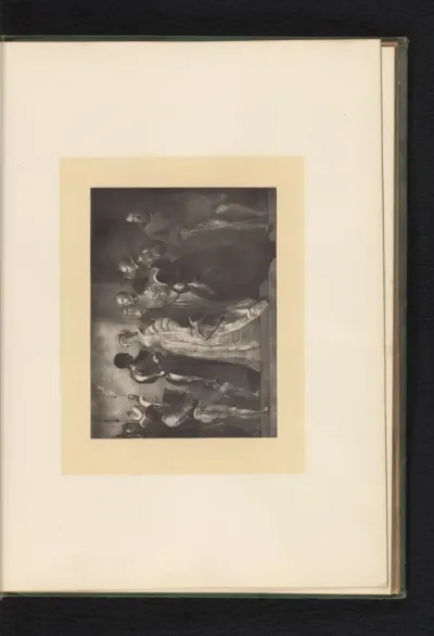 Reproductie van een gravure naar een schilderij van een scène uit Othello