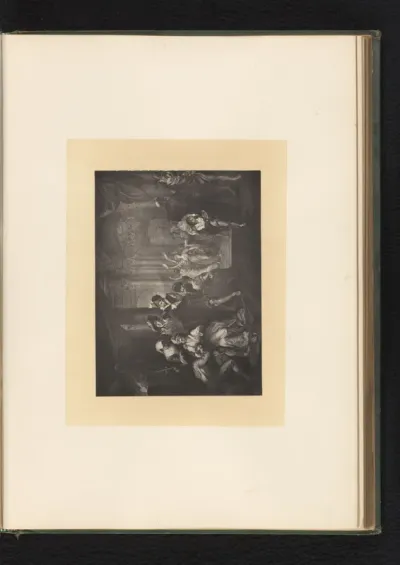 Reproductie van een gravure naar een schilderij van een scène uit Romeo and Juliet