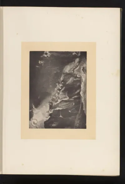 Reproductie van een gravure naar een schilderij van een scène uit The Tempest