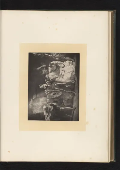 Reproductie van een gravure naar een schilderij van een scène uit The Winter's Tale